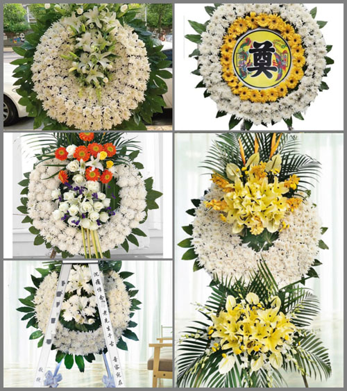 山东青岛即墨市蓝村镇泉东村花圈速递